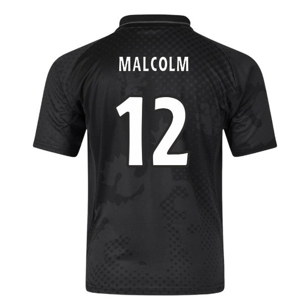 2002-2003 Rangers Retro Home Blackout Shirt (Malcolm 12)-PitchVibe Kits